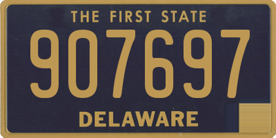 DE license plate 907697