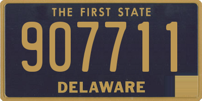DE license plate 907711