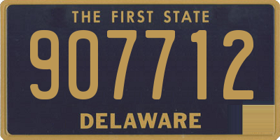 DE license plate 907712