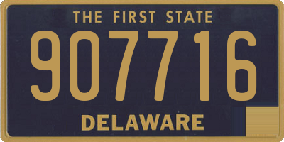 DE license plate 907716