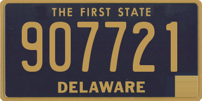 DE license plate 907721