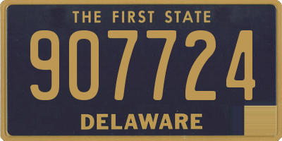 DE license plate 907724