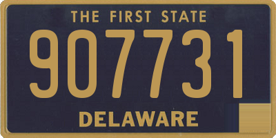 DE license plate 907731