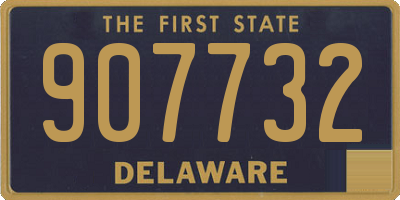DE license plate 907732