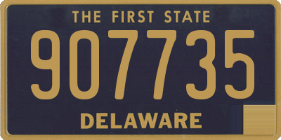 DE license plate 907735