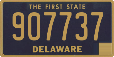 DE license plate 907737