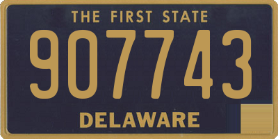 DE license plate 907743