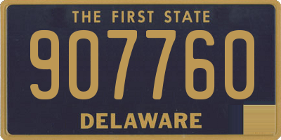 DE license plate 907760
