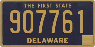 DE license plate 907761
