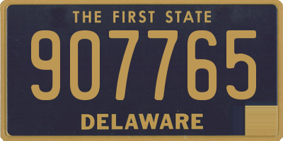 DE license plate 907765