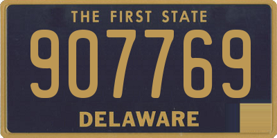 DE license plate 907769