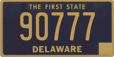 DE license plate 90777