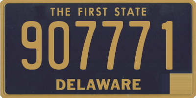 DE license plate 907771