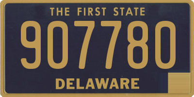 DE license plate 907780