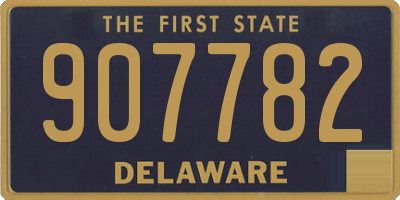 DE license plate 907782