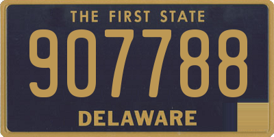 DE license plate 907788
