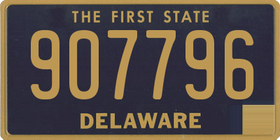 DE license plate 907796