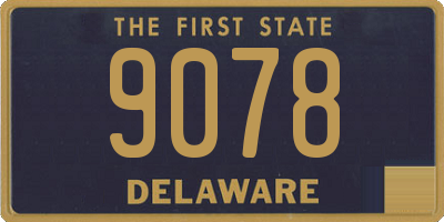 DE license plate 9078