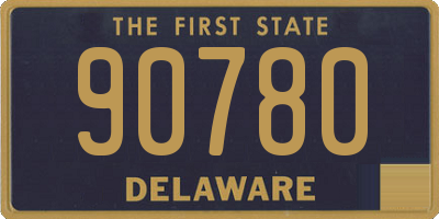 DE license plate 90780