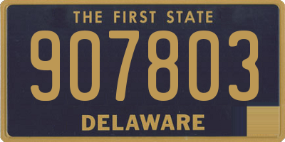 DE license plate 907803