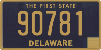 DE license plate 90781