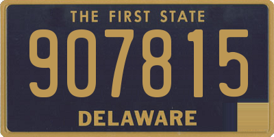 DE license plate 907815