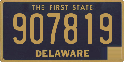 DE license plate 907819