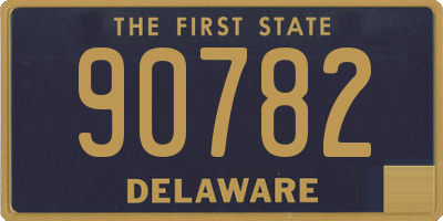 DE license plate 90782