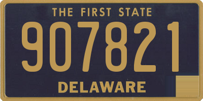 DE license plate 907821