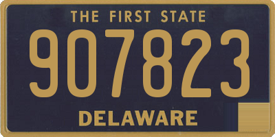 DE license plate 907823