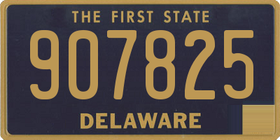 DE license plate 907825