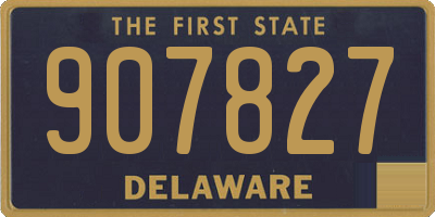 DE license plate 907827