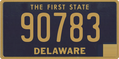 DE license plate 90783