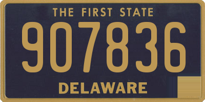 DE license plate 907836