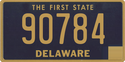 DE license plate 90784