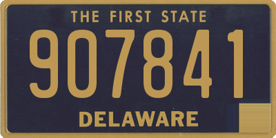 DE license plate 907841