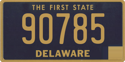 DE license plate 90785