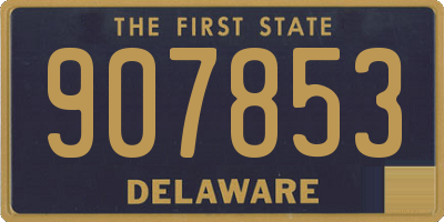 DE license plate 907853