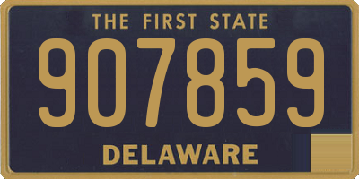 DE license plate 907859