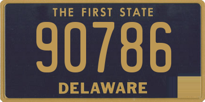 DE license plate 90786