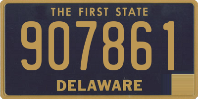 DE license plate 907861