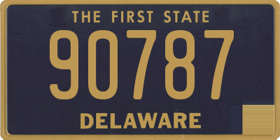 DE license plate 90787