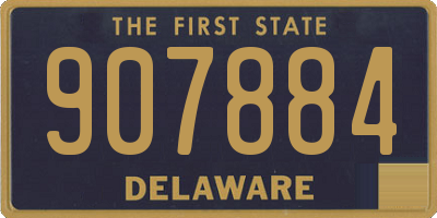 DE license plate 907884