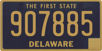 DE license plate 907885