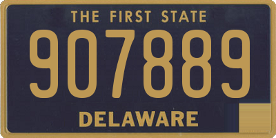 DE license plate 907889