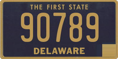 DE license plate 90789