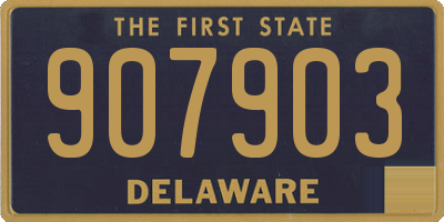DE license plate 907903