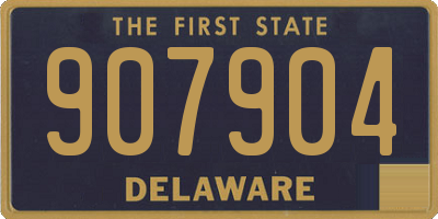 DE license plate 907904