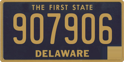 DE license plate 907906