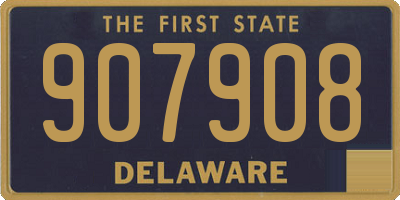 DE license plate 907908